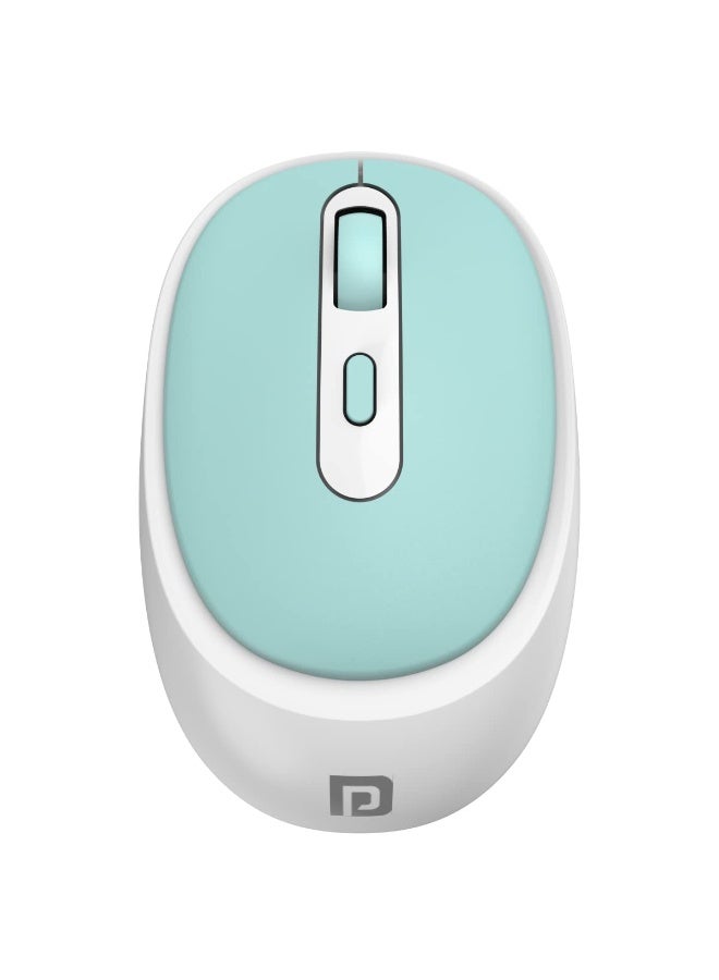 بورترونيكس Portronics Toad 27 Wireless Mouse, Silent Buttons, 2.4 GHz with USB Nano Dongle for PC/Mac/Laptop, Auto Power Saving Mode, Adjustable DPI Button(Green) - Image 1